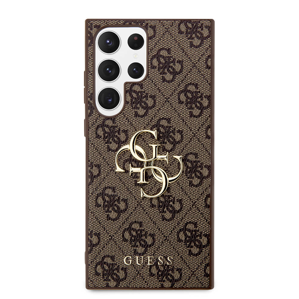 Guess Galaxy S24 Ultra Orjinal Lisanslı PU Deri Yazı ve 4G Metal Logolu Desenli Kılıf Guess Galaxy S24 Ultra Orjinal Lisanslı PU Deri Yazı ve 4G Metal Logolu Desenli Kılıf